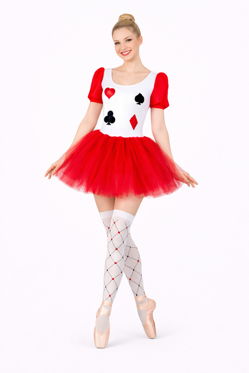 BODY CARTA DA GIOCO ROSSO DONNA